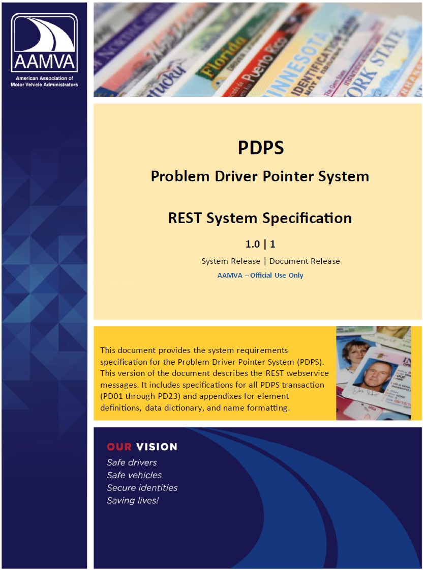 PDPS REST System Specification, V1.0